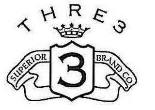 THRE3 3 SUPERIOR BRAND CO. logo
