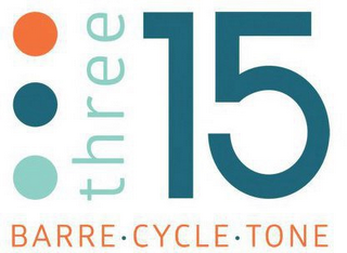 THREE 15 BARRE · CYCLE · TONE logo