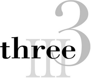 THREE 3 III logo