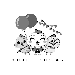 THREE CHICKS logo
