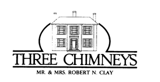 THREE CHIMNEYS MR. & MRS. ROBERT N. CLAY logo
