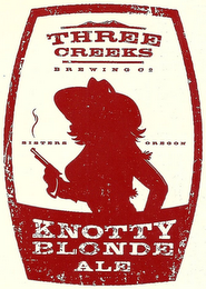 THREE CREEKS BREWING CO SISTERS OREGON KNOTTY BLONDE ALE logo