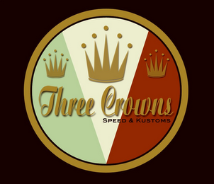 THREE CROWNS SPEED & KUSTOMS logo