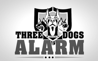 THREE DOGS ALARM 3 DOGS ALARM logo