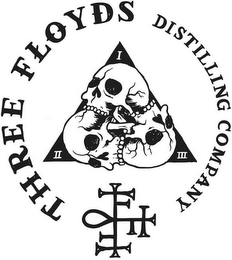 THREE FLOYDS DISTILLING COMPANY FFF I II III logo