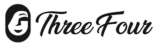 THREE FOUR logo
