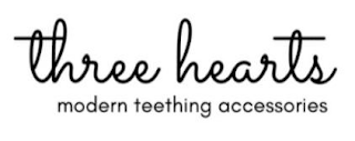 THREE HEARTS MODERN TEETHING ACCESSORIES logo