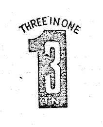 THREE IN ONE 3 IN 1 logo