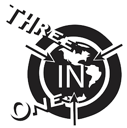 THREE IN ONE logo