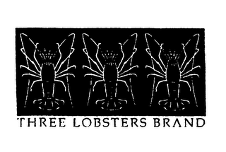 THREE LOBSTERS BRAND logo