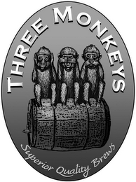 THREE MONKEYS SUPERIOR QUALITY BREWS logo