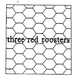 THREE RED ROOSTERS logo