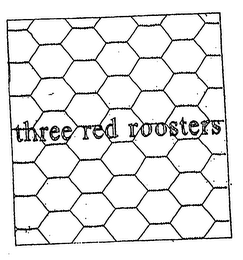 THREE RED ROOSTERS logo