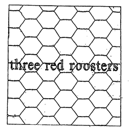 THREE RED ROOSTERS logo