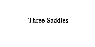 THREE SADDLES logo