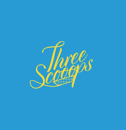 THREE SCOOOPS logo