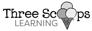 THREE SCOOPS LEARNING logo