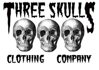 THREE SKULLS CLOTHING COMPANY logo