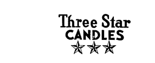 THREE STAR CANDLES logo