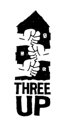 THREE UP logo