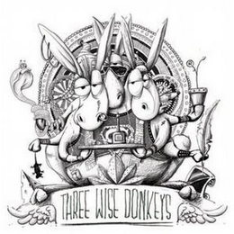 THREE WISE DONKEYS logo