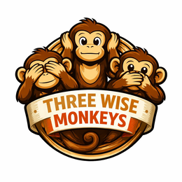 THREE WISE MONKEYS logo