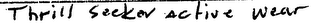 THRILL SEEKER ACTIVE WEAR logo