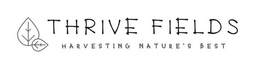 THRIVE FIELDS HARVESTING NATURE'S BEST logo