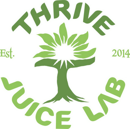 THRIVE JUICE LAB EST. 2014 logo
