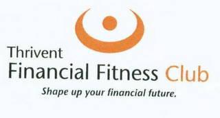 THRIVENT FINANCIAL FITNESS CLUB SHAPE UP YOUR FINANCIAL FUTURE. logo