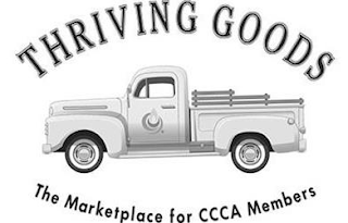 THRIVING GOODS THE MARKETPLACE FOR CCCA MEMBERS logo