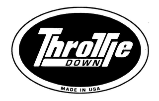 THROTTLE DOWN MADE IN USA logo