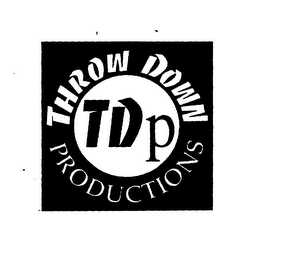 THROW DOWN PRODUCTIONS TDP logo