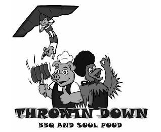 THROWIN DOWN BBQ AND SOUL FOOD logo