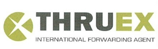 THRUEX INTERNATIONAL FORWARDING AGENT logo