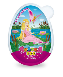 THUMBELINA CHOCOLATE SPREAD+TOY+GAME SKAZKA EGG NET WT. 1.41 OZ/40G logo