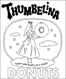 THUMBELINA DONUTS "LIGHT AND FLUFFY AS A CLOUD" logo