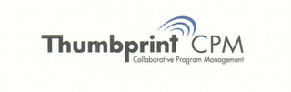 THUMBPRINT CPM COLLABORATIVE PROGRAM MANAGEMENT logo