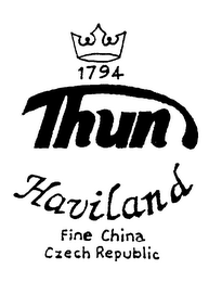 THUN HAVILAND 1794 FINE CHINA CZECH REPUBLIC logo