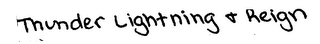 THUNDER LIGHTNING & REIGN logo