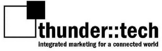 THUNDER TECH INTEGRATED MARKETING FOR A CONNECTED WORLD logo