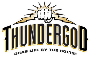 THUNDERGOD GRAB LIFE BY THE BOLTS! logo