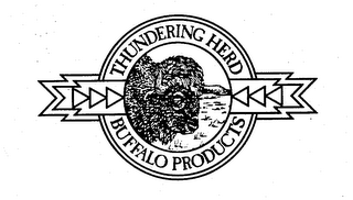 THUNDERING HERD BUFFALO PRODUCTS logo