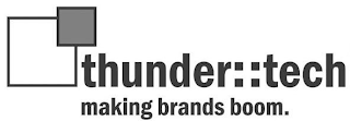 THUNDER::TECH MAKING BRANDS BOOM. logo