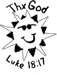 THX GOD LUKE 18:17 logo