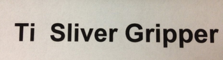 TI SLIVER GRIPPER logo