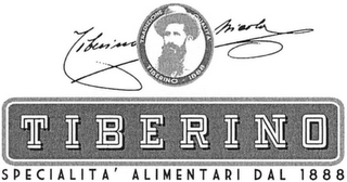 TIBERINO NICOLA TRADIZIONE QUALITA TIBERINO - 1888 TIBERINO SPECIALITA' ALIMENTARI DAL 1888 logo