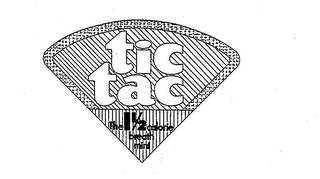 TIC TAC- THE 1 1/2 CALORIE BREATH MINT logo