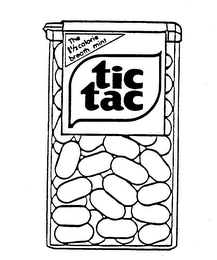 TIC TAC THE 1 1/2 CALORIE BREATH MINT logo