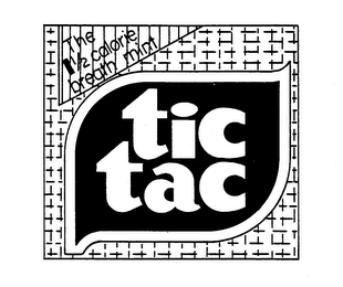 TIC TAC THE 1 1/2 CALORIE BREATH MINT logo
